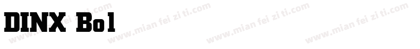 DINX Bold 替换为默字体转换